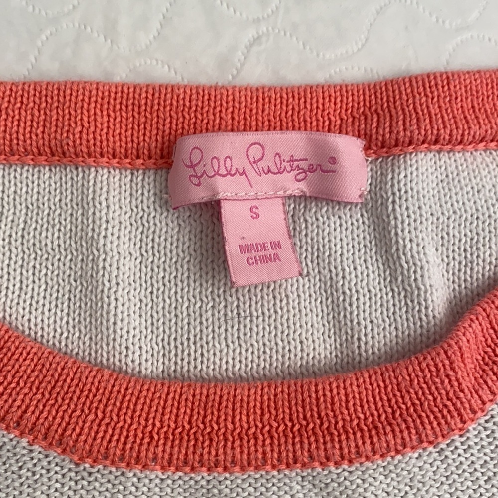 Lilly Pulitzer Paige Yummy Melon Summertime Stripe - Picture 14 of 16